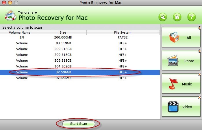 Tenorshare Photo Recovery for Mac