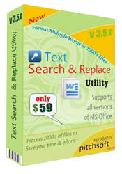Text Search and Replace Utility