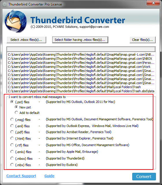 Thunderbird Migration