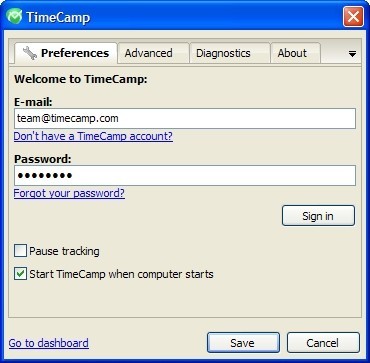 TimeCamp Data Collector