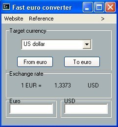 Tiny euro converter