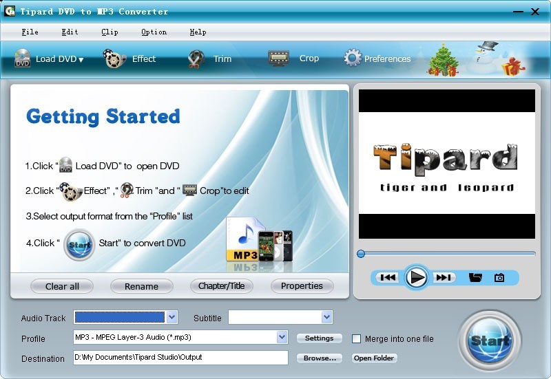 Tipard DVD to MP3 Converter