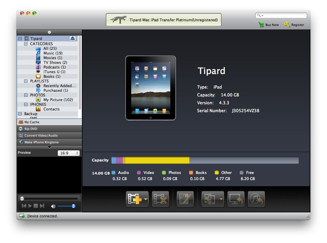 Tipard Mac iPad Transfer Platinum