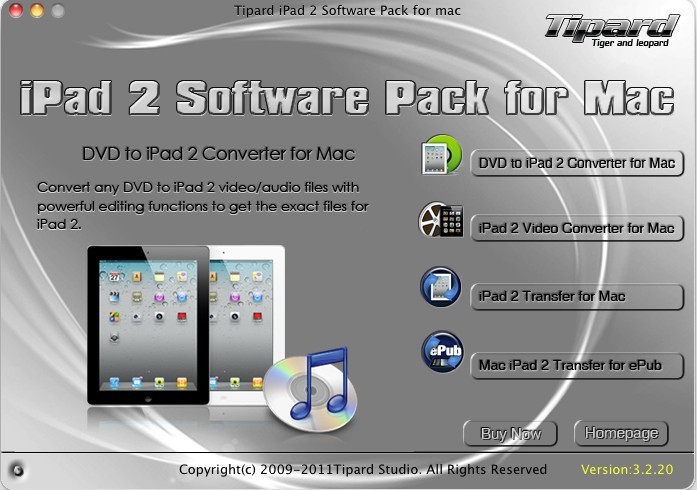 Tipard iPad 2 Software Pack for Mac