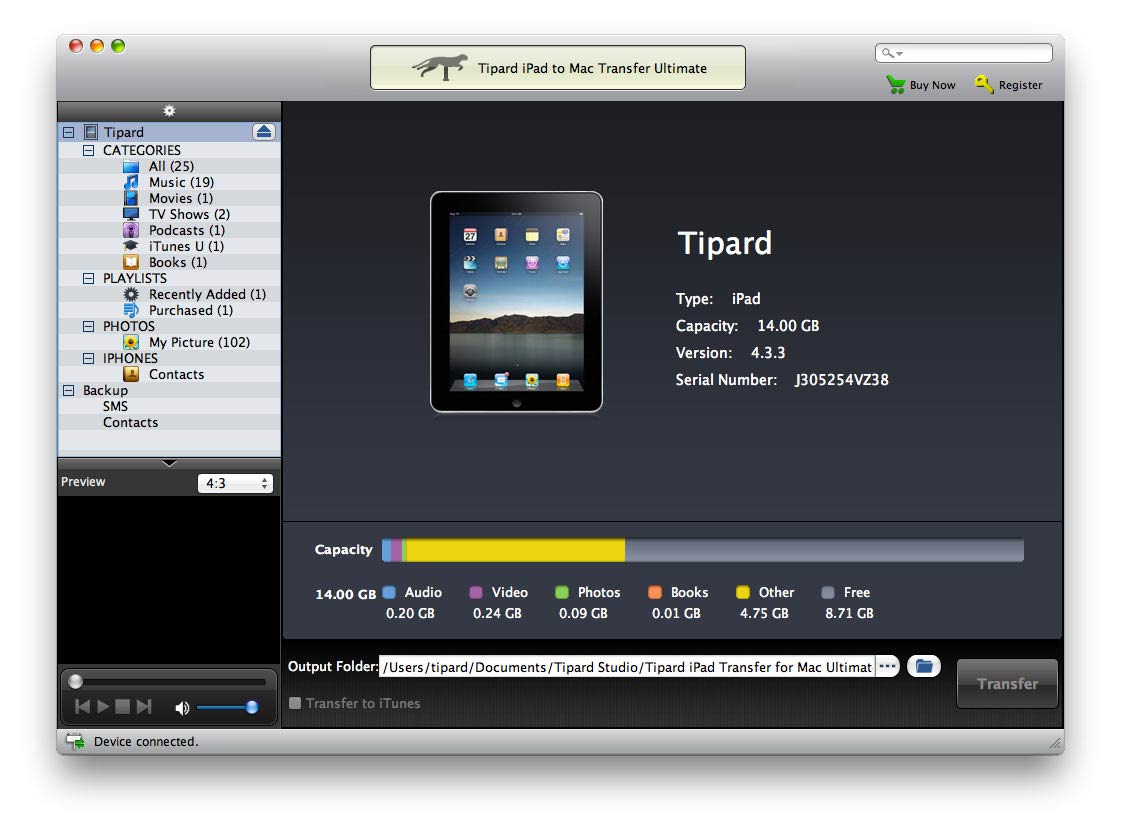 Tipard iPad to Mac Transfer Ultimate