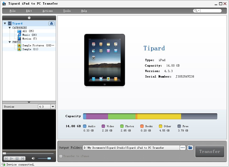 Tipard iPad to PC Transfer