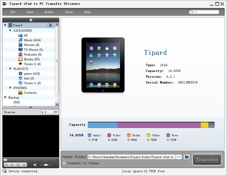 Tipard iPad to PC Transfer Ultimate