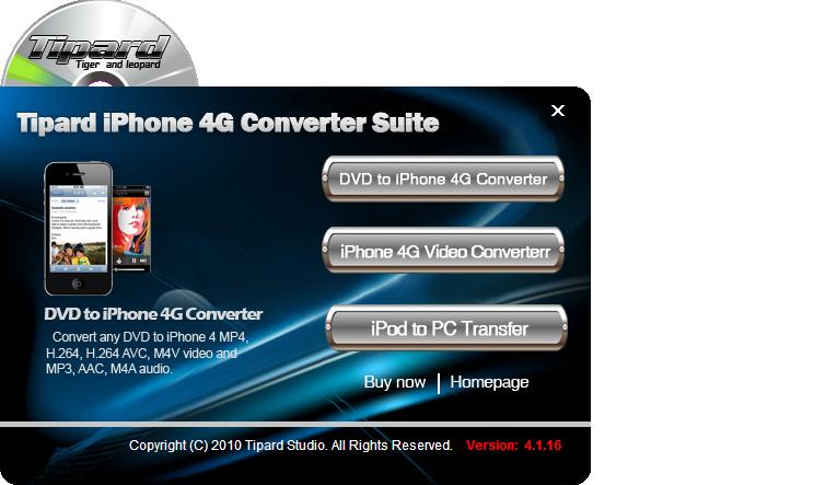 Tipard iPhone 4G Converter Suite