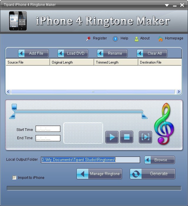 Tipard iPhone 4G Ringtone Maker