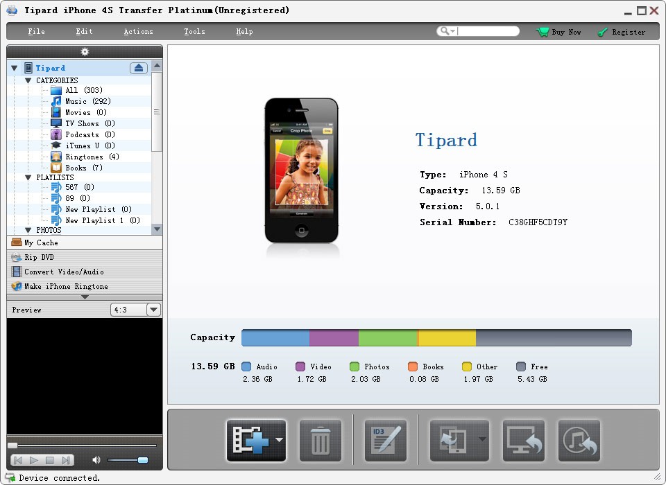 Tipard iPhone 4S Transfer Platinum