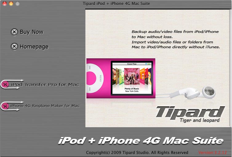 Tipard iPod + iPhone 4G Mac Suite