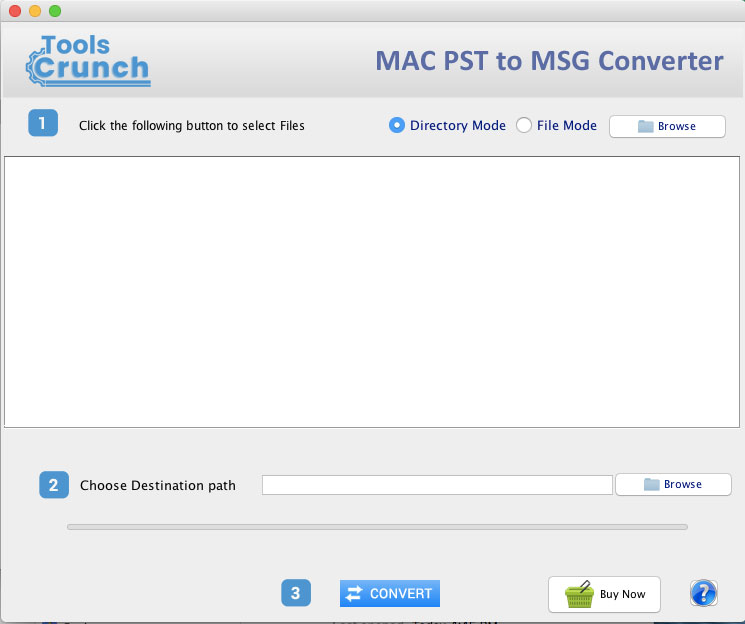 ToolsCrunch Mac PST to MSG Converter