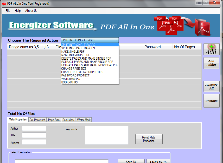 Total PDF Solution Tool