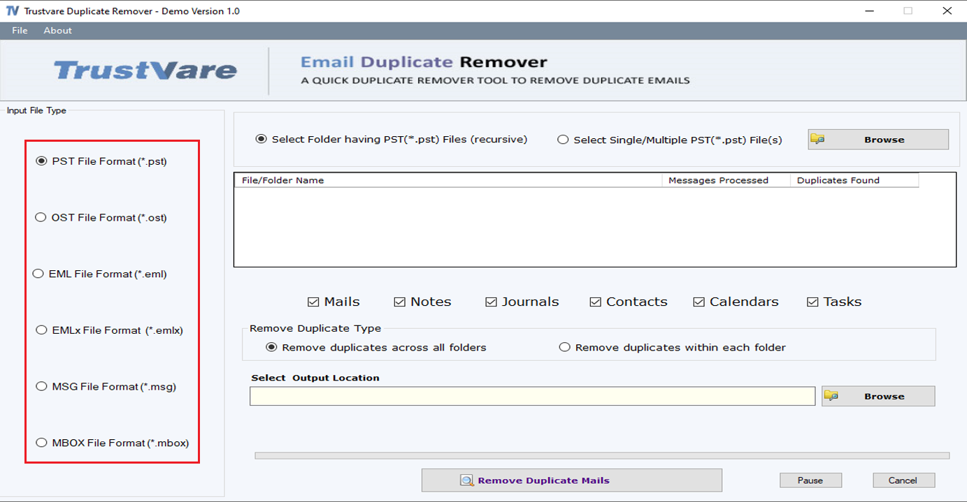TrustVare Email Duplicate Remover