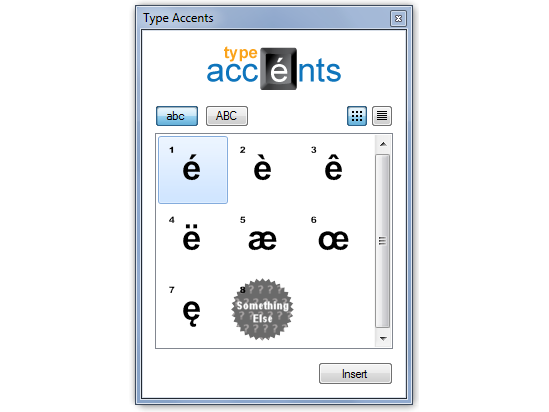 Type Accents