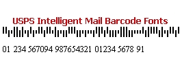 USPS Intelligent Mail IMb Barcode Fonts