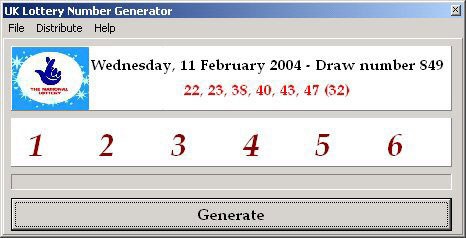 lottery number generator sobolsoft