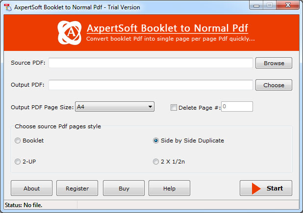 Undo Booklet to Normal PDF
