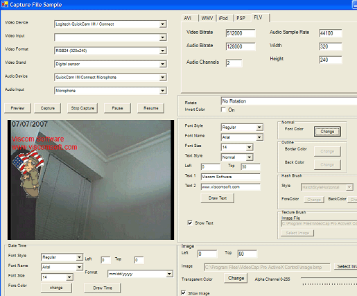 VISCOM Video Capture FLV MP4 SDK ActiveX