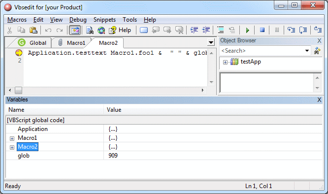 VbsEdit Embedded Main Window - Adersoft - VBScript editor ...