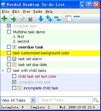 Veedid Desktop To-do List