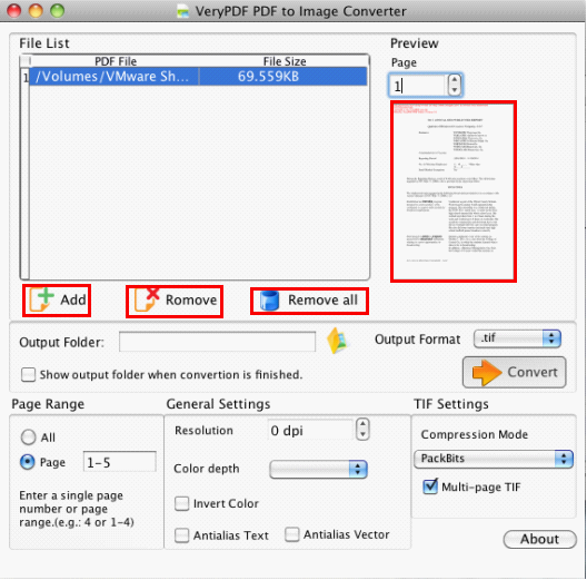 VeryPDF PDF to Image Converter for Mac