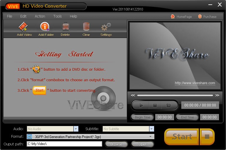 ViVE HD Video Converter