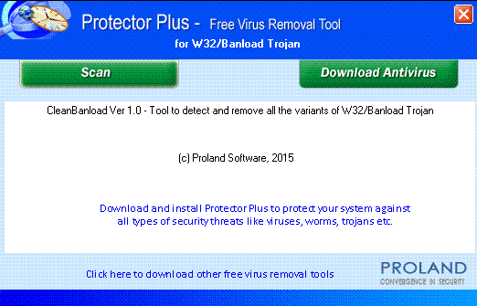 W32/Banload Free Trojan Removal Tool