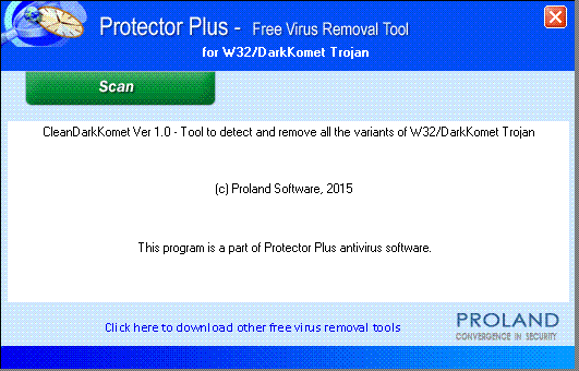 W32/Darkkomet Free Virus Removal Tool