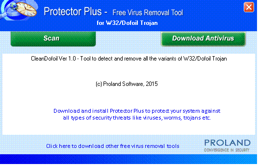 W32/Dofoil Free Virus Removal Tool