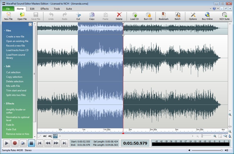 Wavepad Free Audio Editing Software