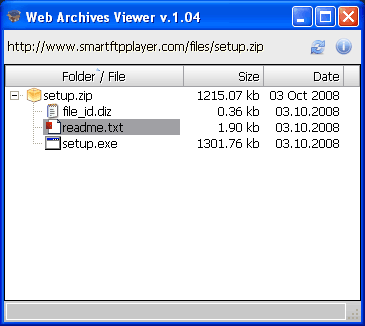 Web Archives Viewer