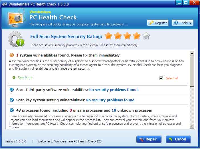 Wondershare PC Health Check