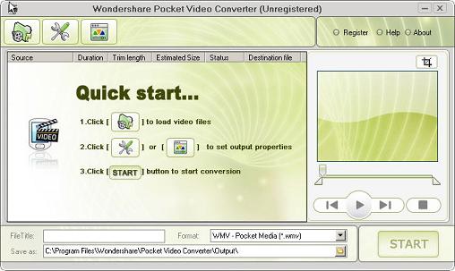 Wondershare Pocket Video Converter