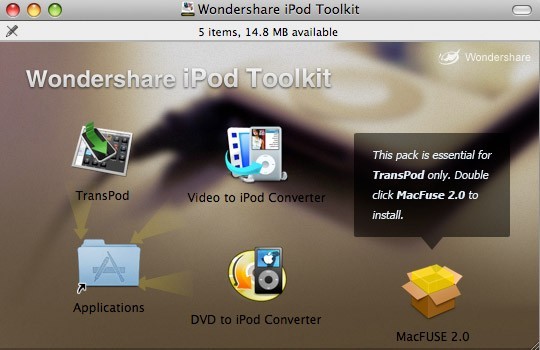 Wondershare iPod ToolKit for Mac