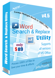 Word Search and Replace Utility