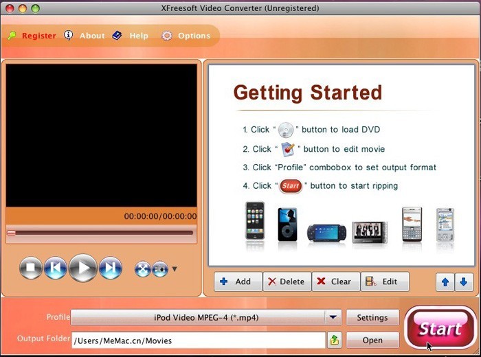 XFreesoft Video Converter for Mac