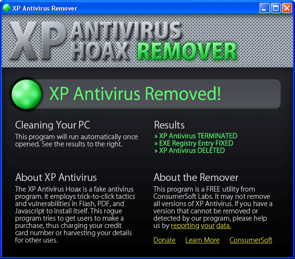 XP Antivirus Remover