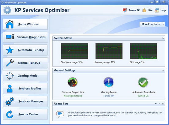 XP Services Optimizer