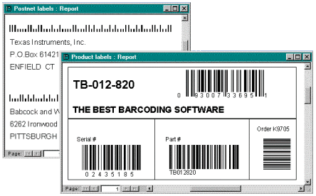 ABarCode for Access 2000/2002/2003