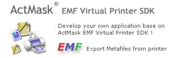 ActMask EMF Virtual Printer Driver