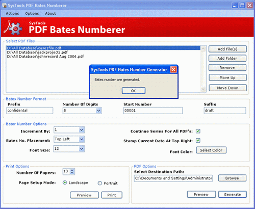 Add Page Numbers to PDF