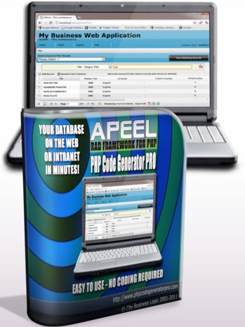 Apeel PHP Code Generator Pro (MySQL Edition)