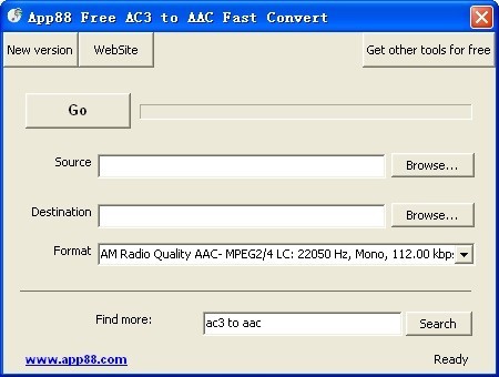 App88 Free AC3 to AAC Fast Convert