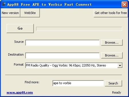 App88 Free APE to Vorbis Fast Convert