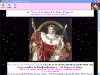Astroccult Napoleon's Oracle