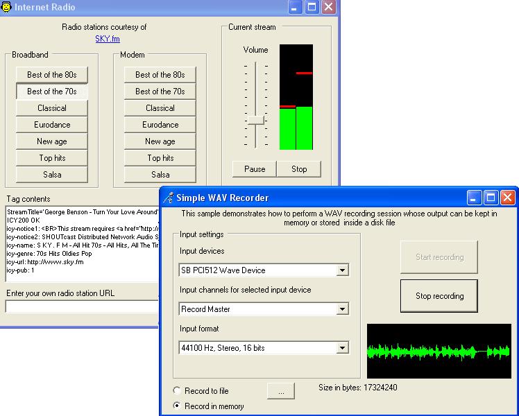Audio Sound Recorder for .NET