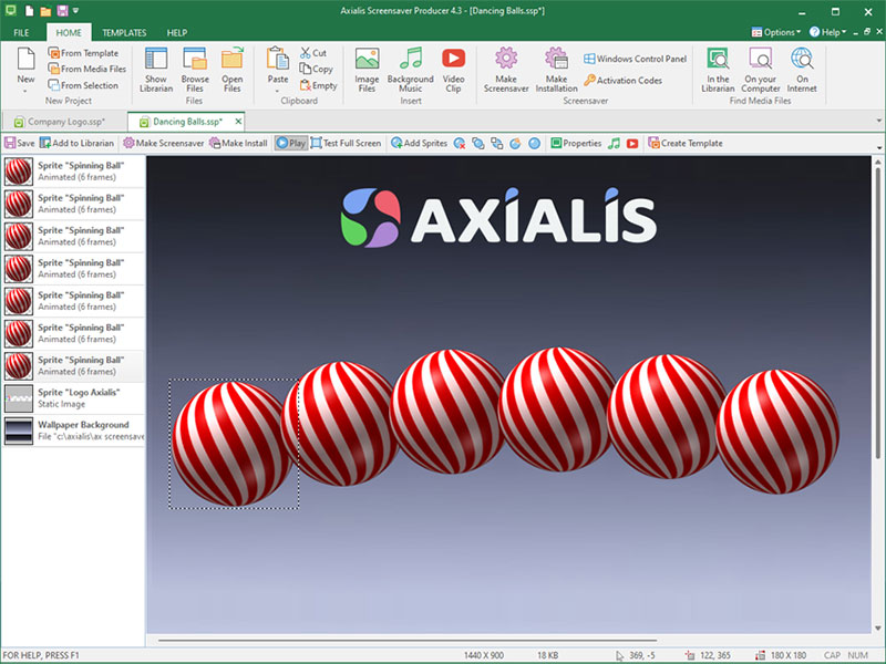 Axialis Screensaver Producer