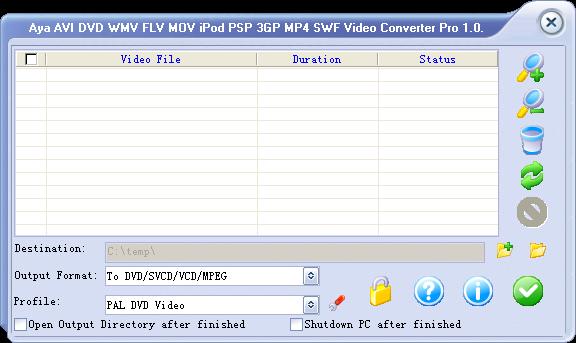 Aya Blackberry 3GP 3GP2 Video Converter