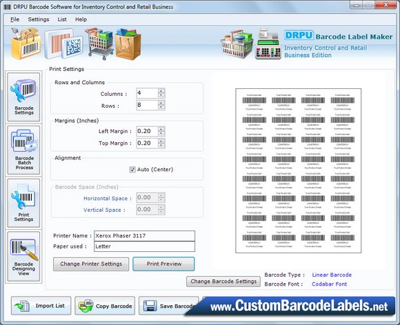 Barcode Fonts for Inventory Control